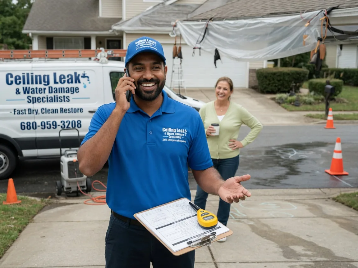 Ceiling Leak Cleanup Saint Charles, IL FAQs